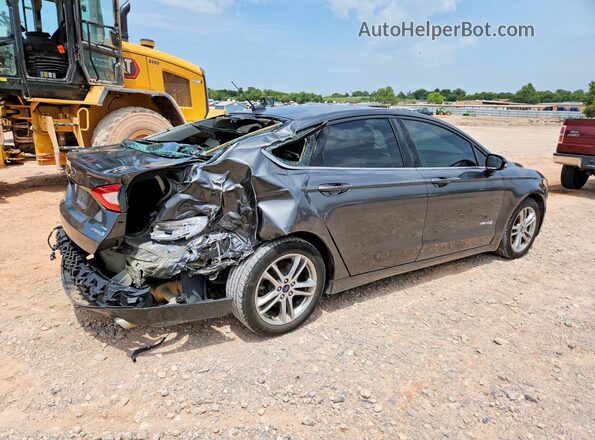 3FA6P0LU1GR195076 2016 FORD FUSION Gray Rear right