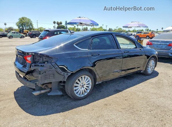 3FA6P0LU1GR389350 2016 FORD FUSION Черный Задняя правая четверть