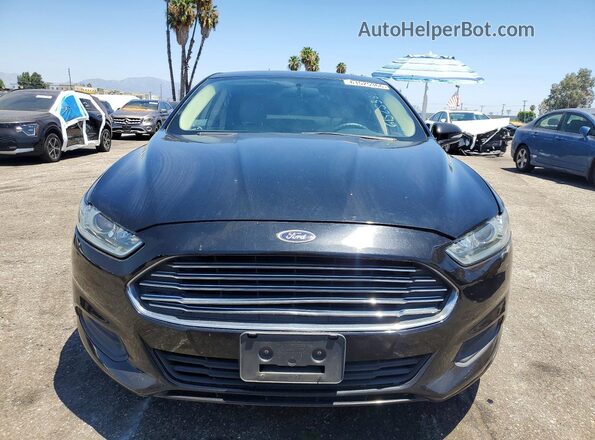3FA6P0LU1GR389350 2016 FORD FUSION Черный Вид спереди