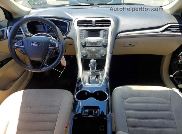 3FA6P0LU1GR389350 2016 FORD FUSION Черный Вид панели приборов