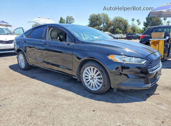 3FA6P0LU1GR389350 2016 FORD FUSION Черный Передняя правая четверть