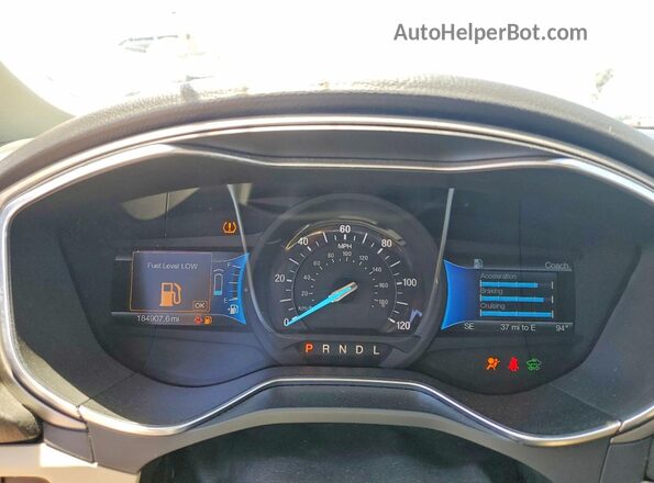 3FA6P0LU1GR389350 2016 FORD FUSION Черный Вид щитка приборов