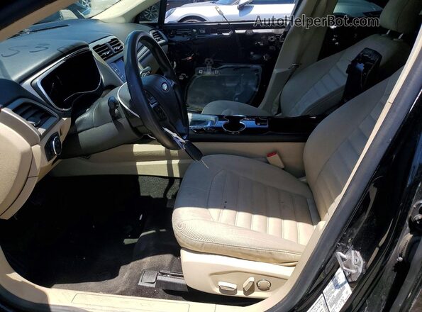 3FA6P0LU1GR389350 2016 FORD FUSION Черный Вид салона спереди
