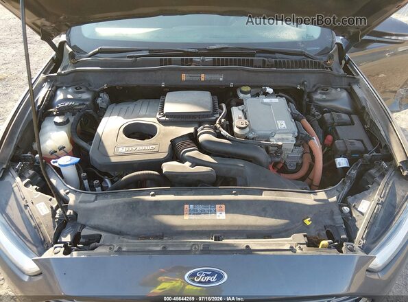 3FA6P0LU1GR403554 2016 FORD FUSION HYBRID Gray Rear view