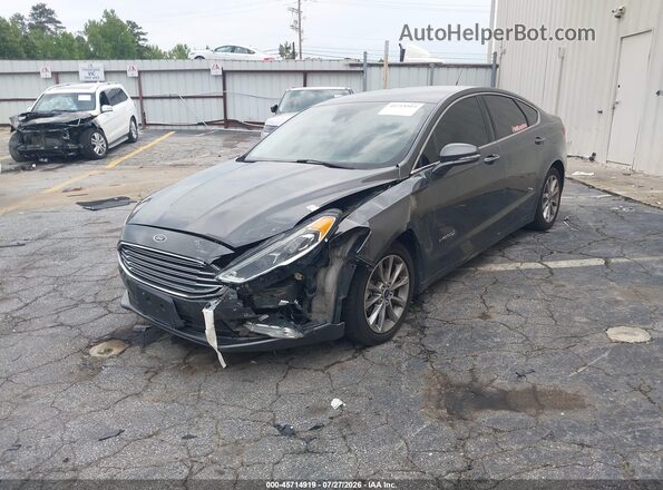 3FA6P0LU1HR157834 2017 FORD FUSION HYBRID Gray Առջևի ձախ երեք քառորդ տեսարան