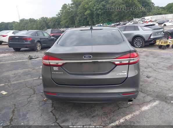 3FA6P0LU1HR157834 2017 FORD FUSION HYBRID Gray 