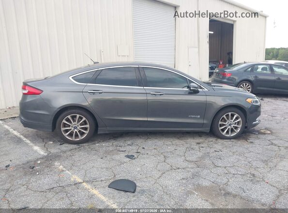 3FA6P0LU1HR157834 2017 FORD FUSION HYBRID Gray Սալոնի հետևի տեսք