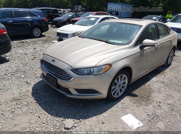 3FA6P0LU1HR295437 2017 FORD FUSION HYBRID Gold წინა ხედი