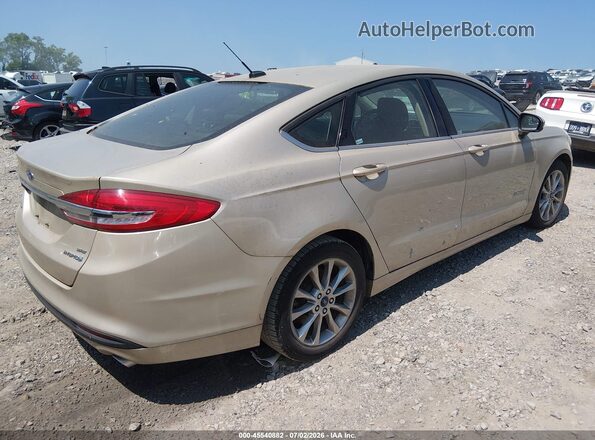 3FA6P0LU1HR295437 2017 FORD FUSION HYBRID Gold უკანა მარჯვენა