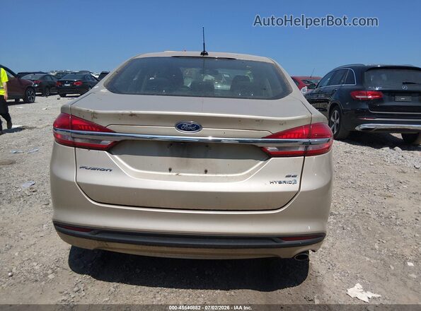 3FA6P0LU1HR295437 2017 FORD FUSION HYBRID Gold 