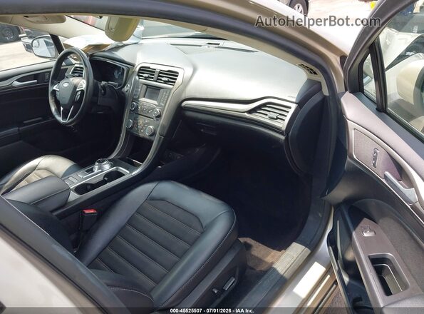 3FA6P0LU1HR296071 2017 FORD FUSION HYBRID Beige Widok wnętrza z przodu
