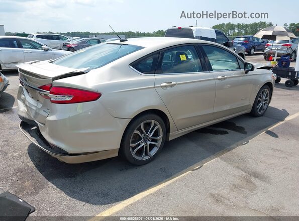3FA6P0LU1HR296071 2017 FORD FUSION HYBRID Beige Tył prawy