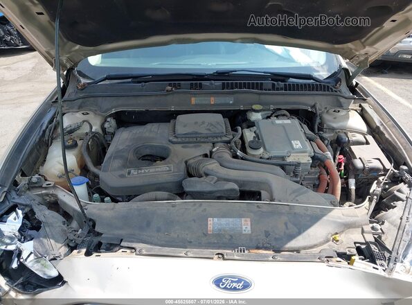 3FA6P0LU1HR296071 2017 FORD FUSION HYBRID Beige Widok z tyłu