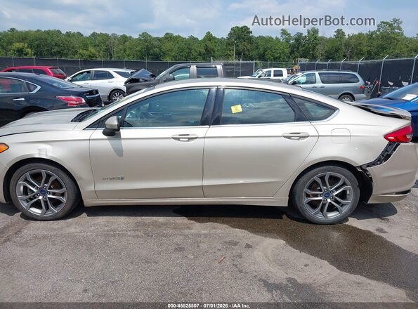 3FA6P0LU1HR296071 2017 FORD FUSION HYBRID Beige Widok wnętrza 360 stopni