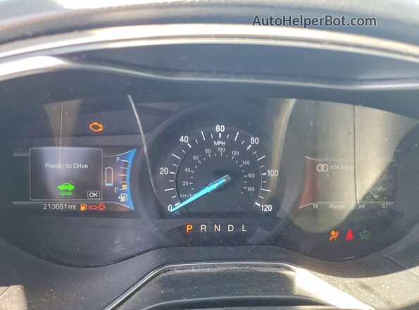 3FA6P0LU1HR366751 2017 FORD FUSION Black Սարքավորումների վահանակի տեսք