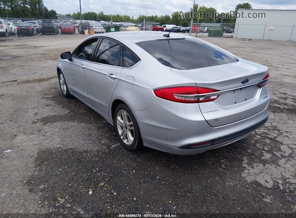 3FA6P0LU1JR169133 2018 FORD FUSION HYBRID Silver Հետևի ձախ