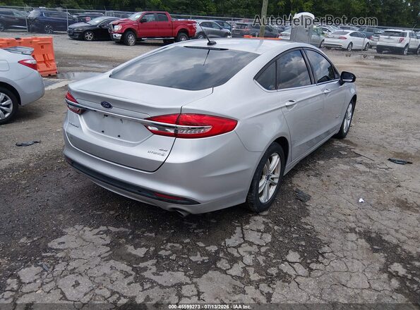 3FA6P0LU1JR169133 2018 FORD FUSION HYBRID Silver Հետևի աջ