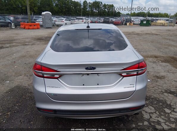 3FA6P0LU1JR169133 2018 FORD FUSION HYBRID Silver 
