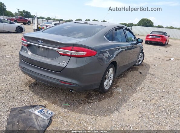 3FA6P0LU1JR173425 2018 FORD FUSION HYBRID Черный Задняя правая четверть