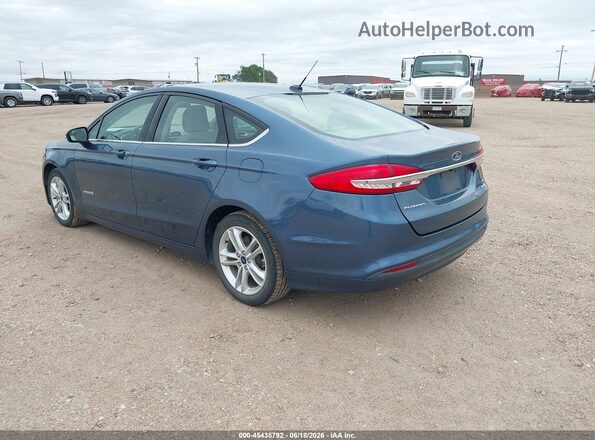3FA6P0LU1JR212725 2018 FORD FUSION HYBRID Blue უკანა მარცხენა