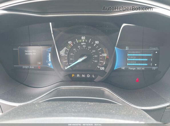 3FA6P0LU1JR212725 2018 FORD FUSION HYBRID Blue უკანა სავარძლების ხედი