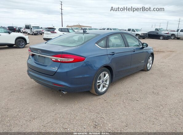 3FA6P0LU1JR212725 2018 FORD FUSION HYBRID Blue უკანა მარჯვენა