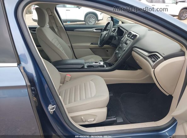 3FA6P0LU1JR212725 2018 FORD FUSION HYBRID Blue წინა სალონის ხედი