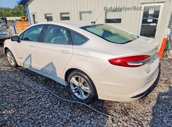 3FA6P0LU1JR227502 2018 FORD FUSION Белый Задняя левая четверть