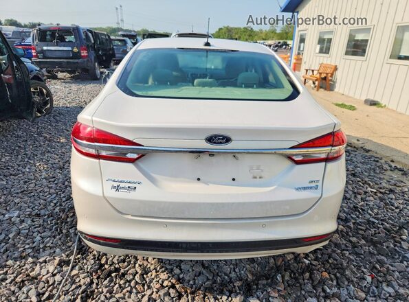 3FA6P0LU1JR227502 2018 FORD FUSION Белый Вид сзади