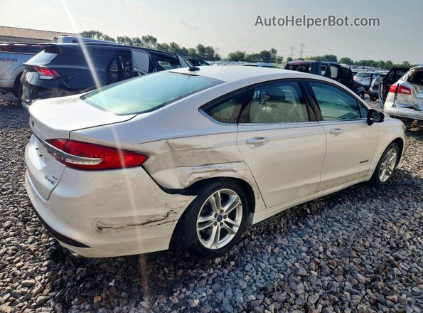 3FA6P0LU1JR227502 2018 FORD FUSION Белый Задняя правая четверть
