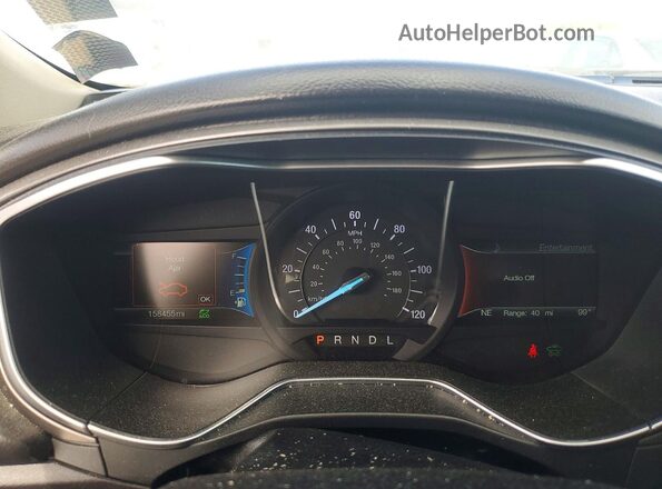 3FA6P0LU1JR277655 2018 FORD FUSION Black Вид щитка приладів
