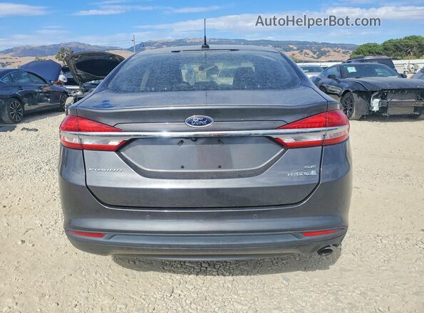 3FA6P0LU1JR277655 2018 FORD FUSION Black Вид ззаду