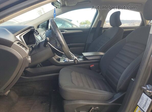 3FA6P0LU1JR277655 2018 FORD FUSION Black Вид салону спереду