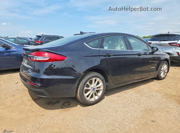 3FA6P0LU1KR106552 2019 FORD FUSION Черный Задняя правая четверть