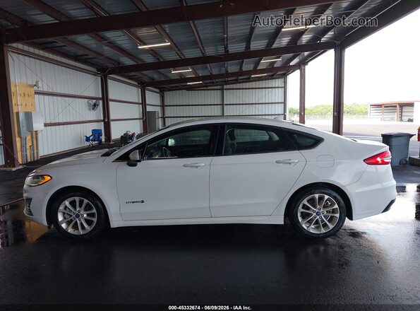 3FA6P0LU1KR115736 2019 FORD FUSION HYBRID White 