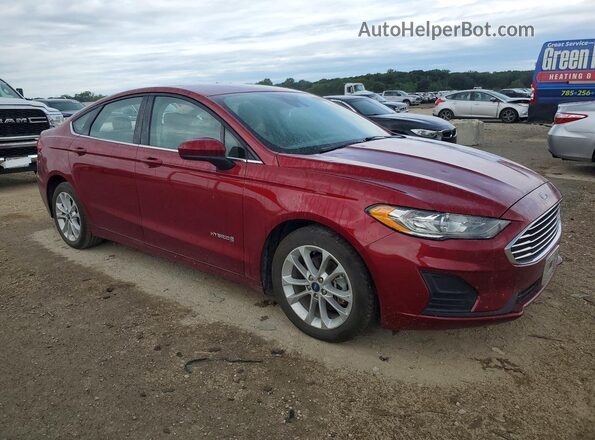 3FA6P0LU1KR154746 2019 FORD FUSION Red Front right
