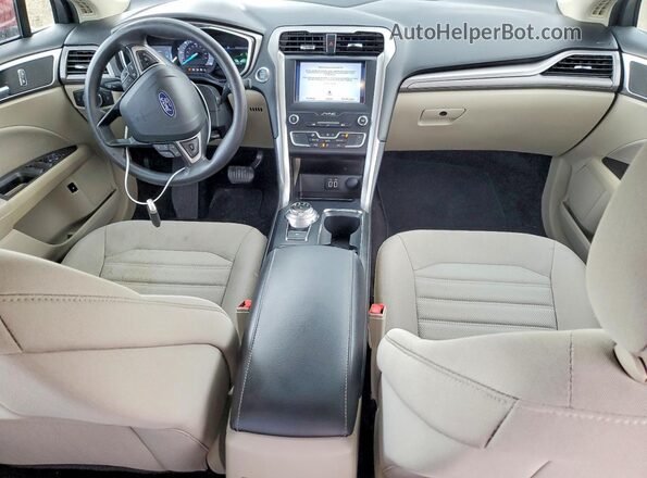 3FA6P0LU1KR154746 2019 FORD FUSION Red Dashboard view