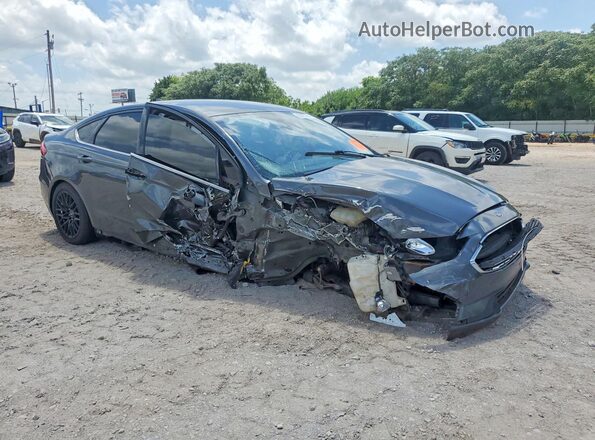 3FA6P0LU1KR205579 2019 FORD FUSION Gray Передня права чверть