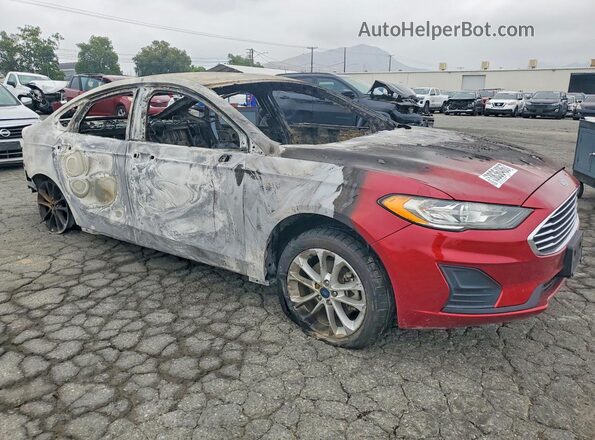 3FA6P0LU1KR221121 2019 FORD FUSION Burgundy Delantero derecho