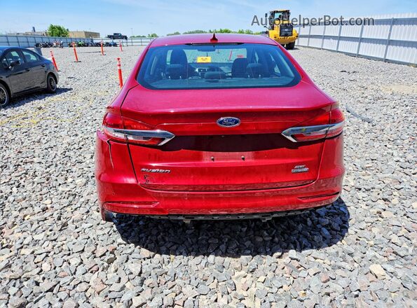 3FA6P0LU1LR123188 2020 FORD FUSION Red უკანა ხედი
