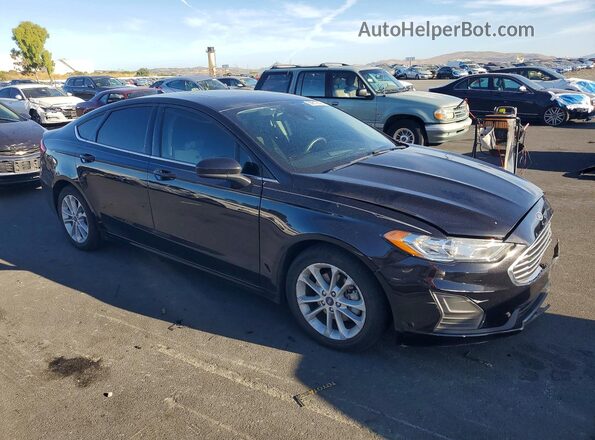 3FA6P0LU1LR142369 2020 FORD FUSION Black Front right