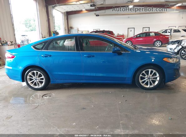 3FA6P0LU1LR200691 2020 FORD FUSION Синий Панорамный вид салона 360°