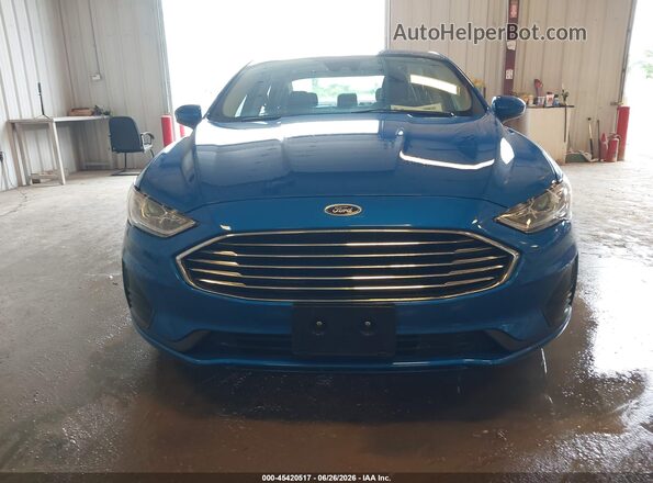 3FA6P0LU1LR200691 2020 FORD FUSION Синий Вид задней части салона