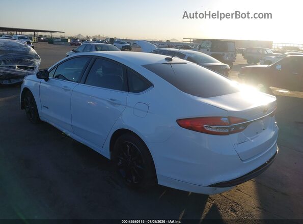 3FA6P0LU2HR233349 2017 FORD FUSION HYBRID White Trasero izquierdo