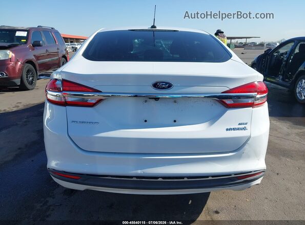 3FA6P0LU2HR233349 2017 FORD FUSION HYBRID White 