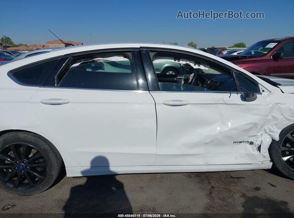 3FA6P0LU2HR233349 2017 FORD FUSION HYBRID White Vista interior de 360 grados