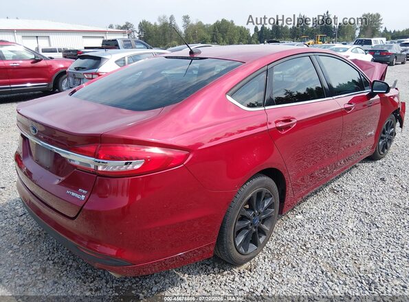 3FA6P0LU2HR326968 2017 FORD FUSION HYBRID Красный Задняя правая четверть