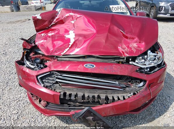 3FA6P0LU2HR326968 2017 FORD FUSION HYBRID Красный Вид спереди