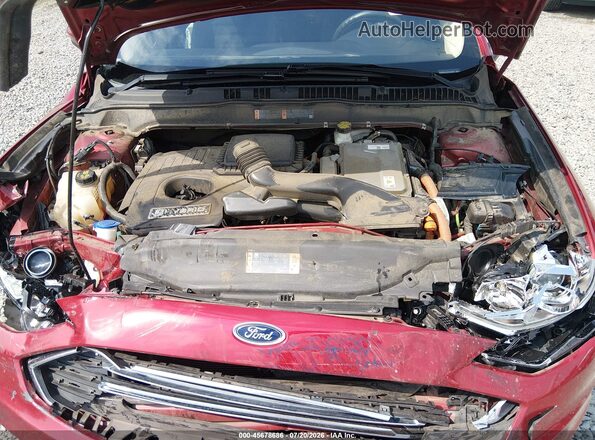3FA6P0LU2HR326968 2017 FORD FUSION HYBRID Красный Вид сзади