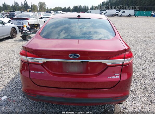 3FA6P0LU2HR326968 2017 FORD FUSION HYBRID Красный 